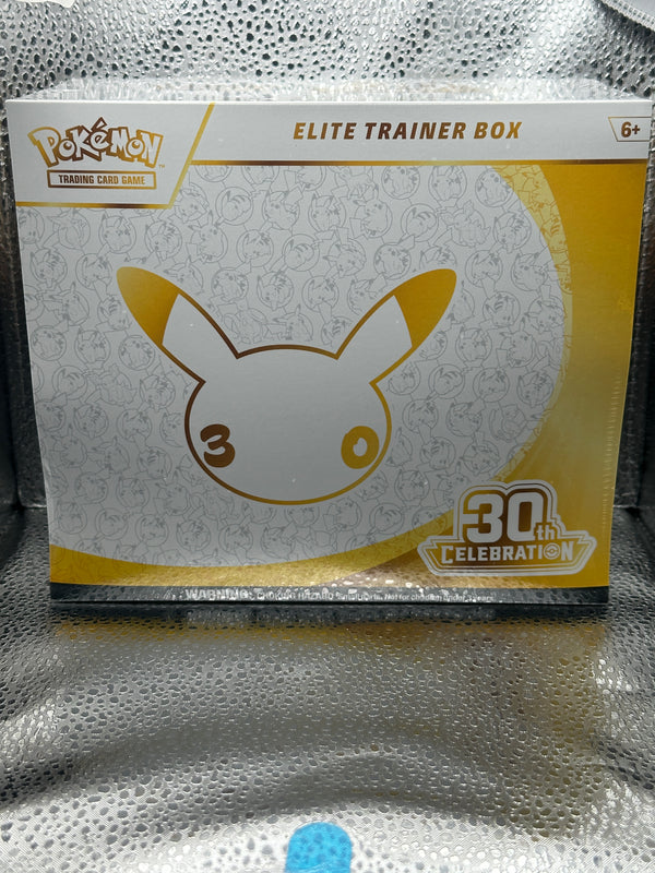 Pokemon TCG 30th Celebration Elite Trainer Box, sealed, front