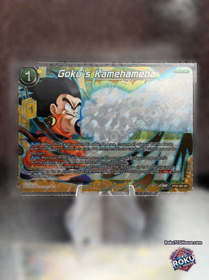 Goku's Kamehameha BT22-086 Near Mint front - RokuTCGHouse - background blurred