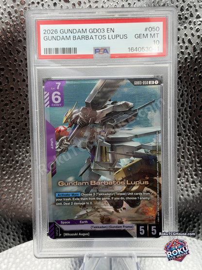 Gundam Barbatos Lupus PSA 10 front