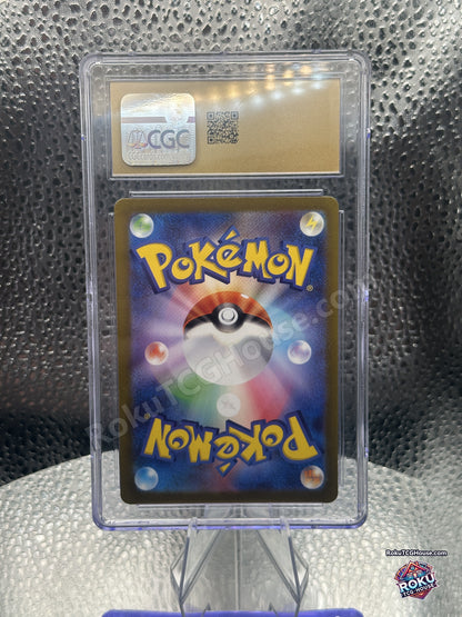 Back of the Galarian Zapdos CGC Pristine 10 slab showing the CGC hologram and Pokemon card back