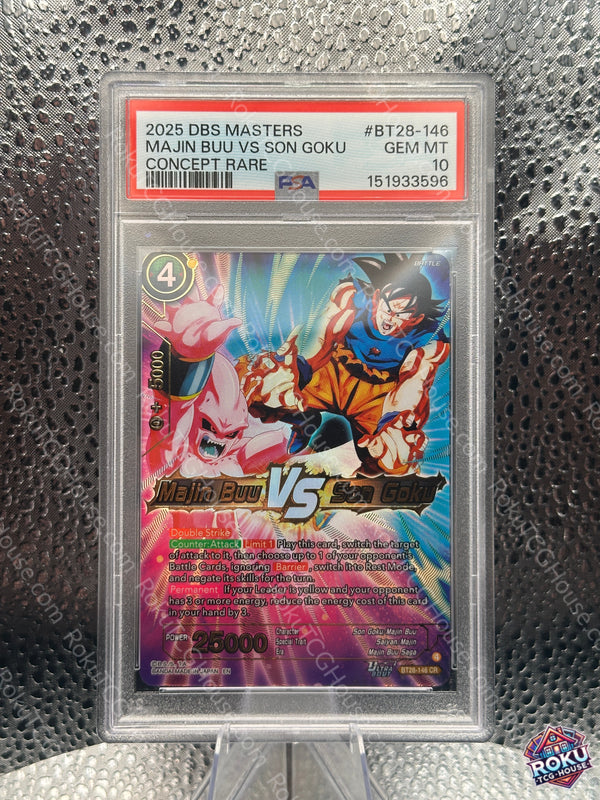 Majin Buu VS Son Goku BT28-146 PSA 10 - front