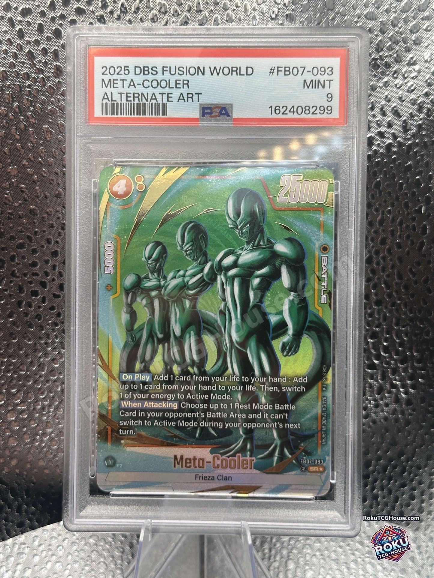 Meta-Cooler Alternate Art FB07-093 Wish For Shenron Dragon Ball Super PSA 9 front