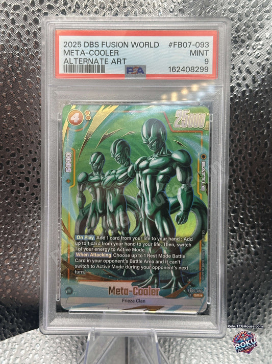 Meta-Cooler Alternate Art FB07-093 Wish For Shenron Dragon Ball Super PSA 9 front