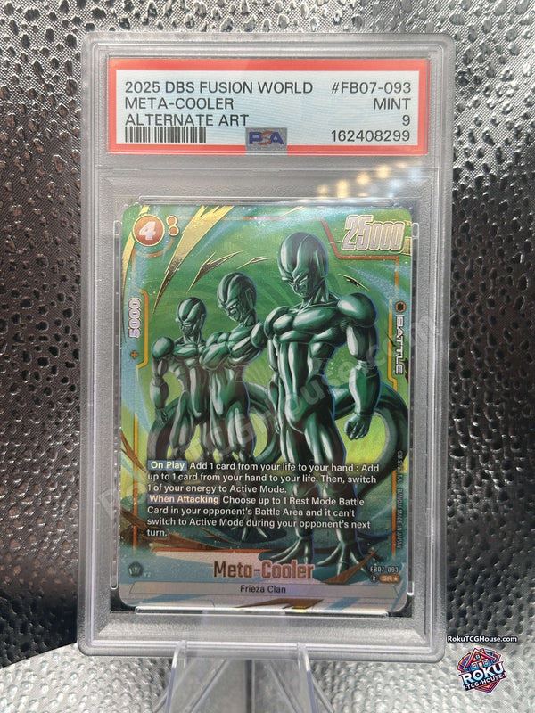 Meta-Cooler Alternate Art FB07-093 Wish For Shenron Dragon Ball Super PSA 9 front