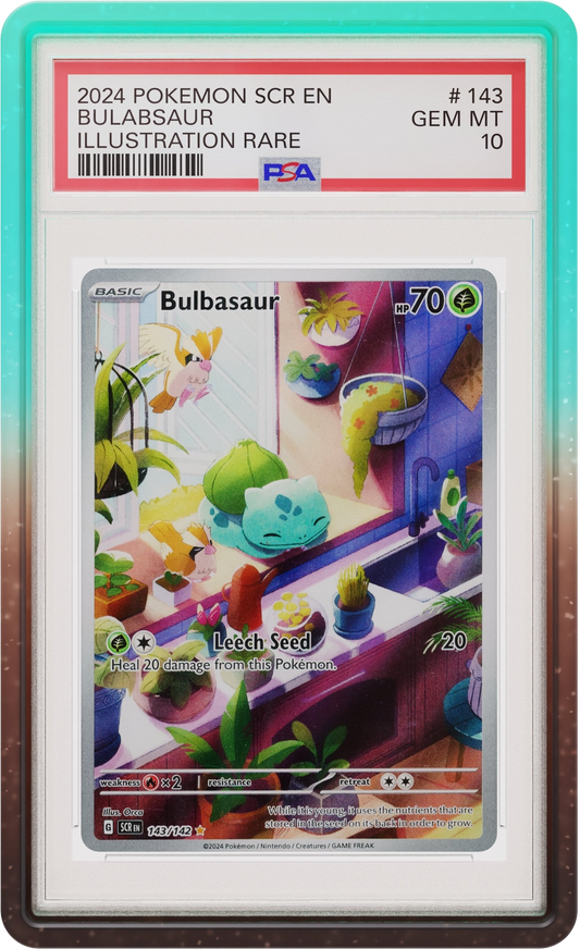 Mint Chip Graded Guard front view around an example PSA slab; card and slab not included