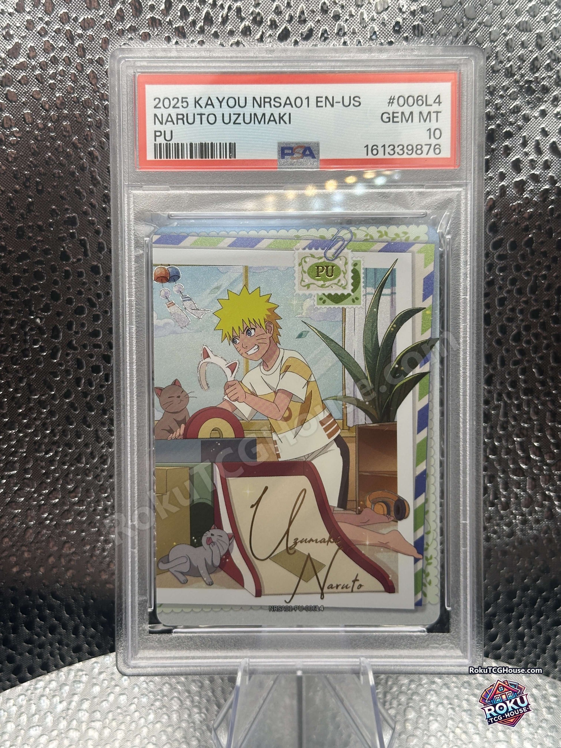 Naruto Uzumaki NRSA01-PU-006L4 Kayou Naruto Series 1 PSA 10 front