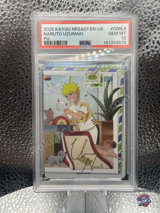 Naruto Uzumaki NRSA01-PU-006L4 Kayou Naruto Series 1 PSA 10 front