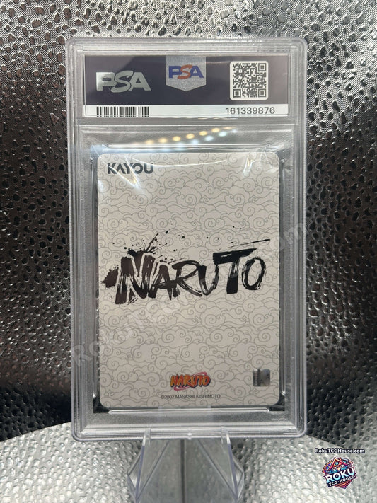 Naruto Uzumaki PSA 10 slab back, cert 161339876