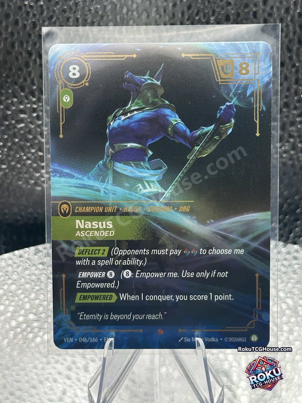 Nasus Ascended 046/166 Riftbound Vendetta foil card front