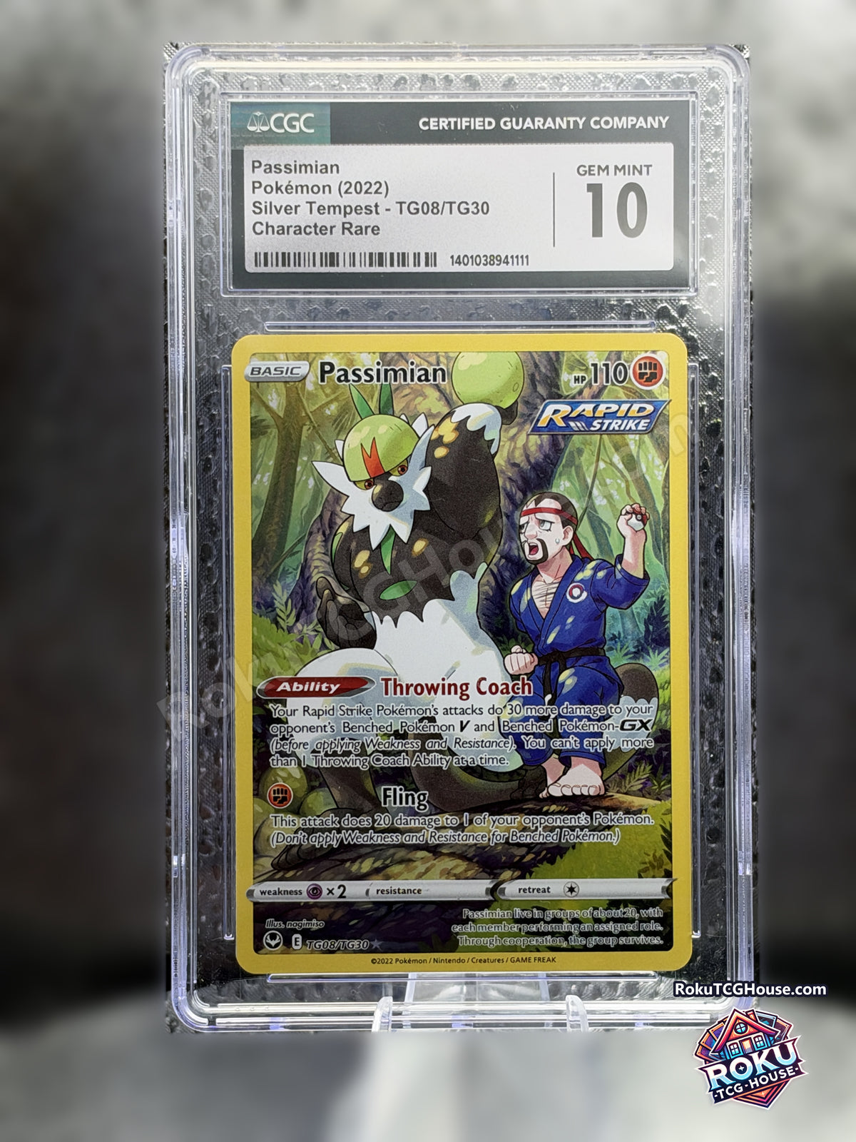 Passimian TG08/TG30 English CGC 10 slab — front