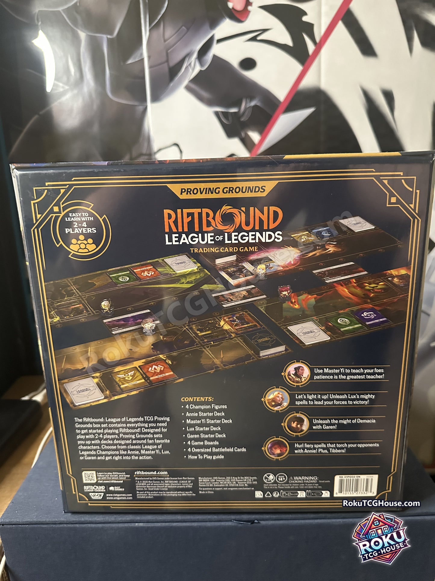 Riftbound League of Legends TCG Proving Grounds box set, angled view