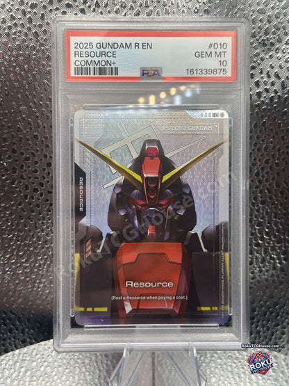 Resource R-010 Psycho Gundam Dual Impact Gundam Card Game PSA 10 front