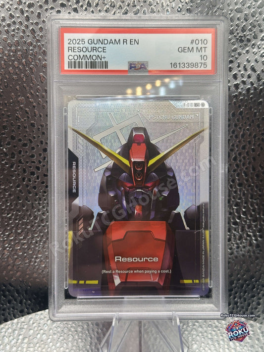 Resource R-010 Psycho Gundam Dual Impact Gundam Card Game PSA 10 front