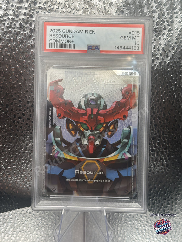 Resource R-015 Dual Impact Gundam Card Game PSA 10 Gem Mint front