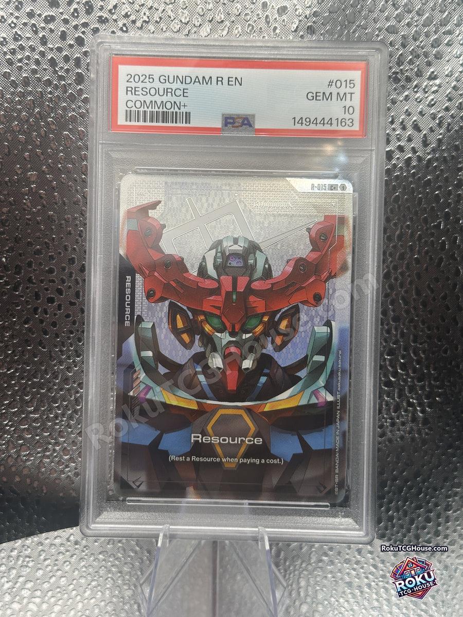 Resource R-015 Dual Impact Gundam Card Game PSA 10 Gem Mint front