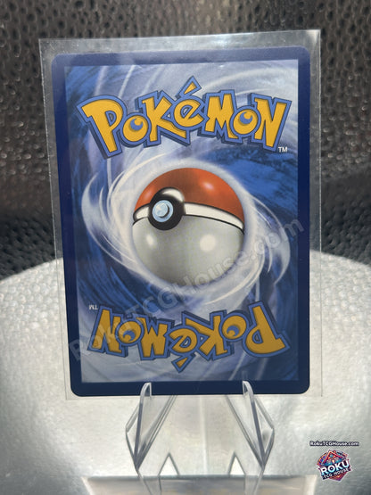 Back of the Roaring Moon ex card showing the standard Pokemon card back