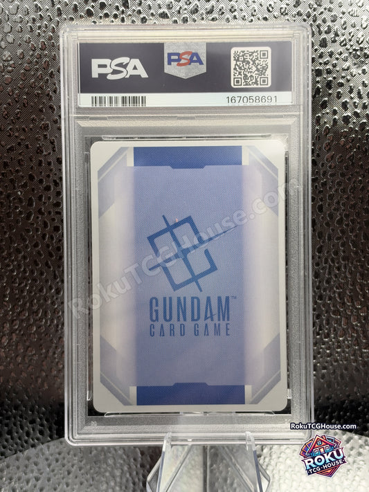 Red Gundam ST06-005, PSA 10 cert 167058691, back - RokuTCGHouse watermarked photo