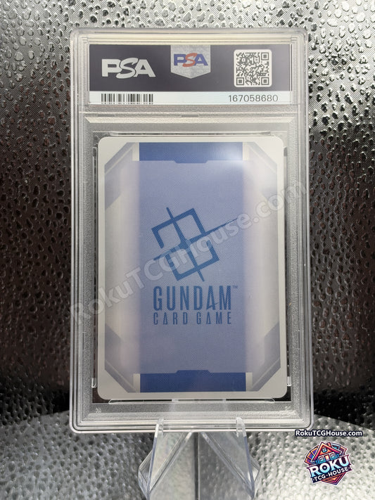 Freedom Gundam GD01-065, PSA 9 cert 167058680, back - RokuTCGHouse watermarked photo