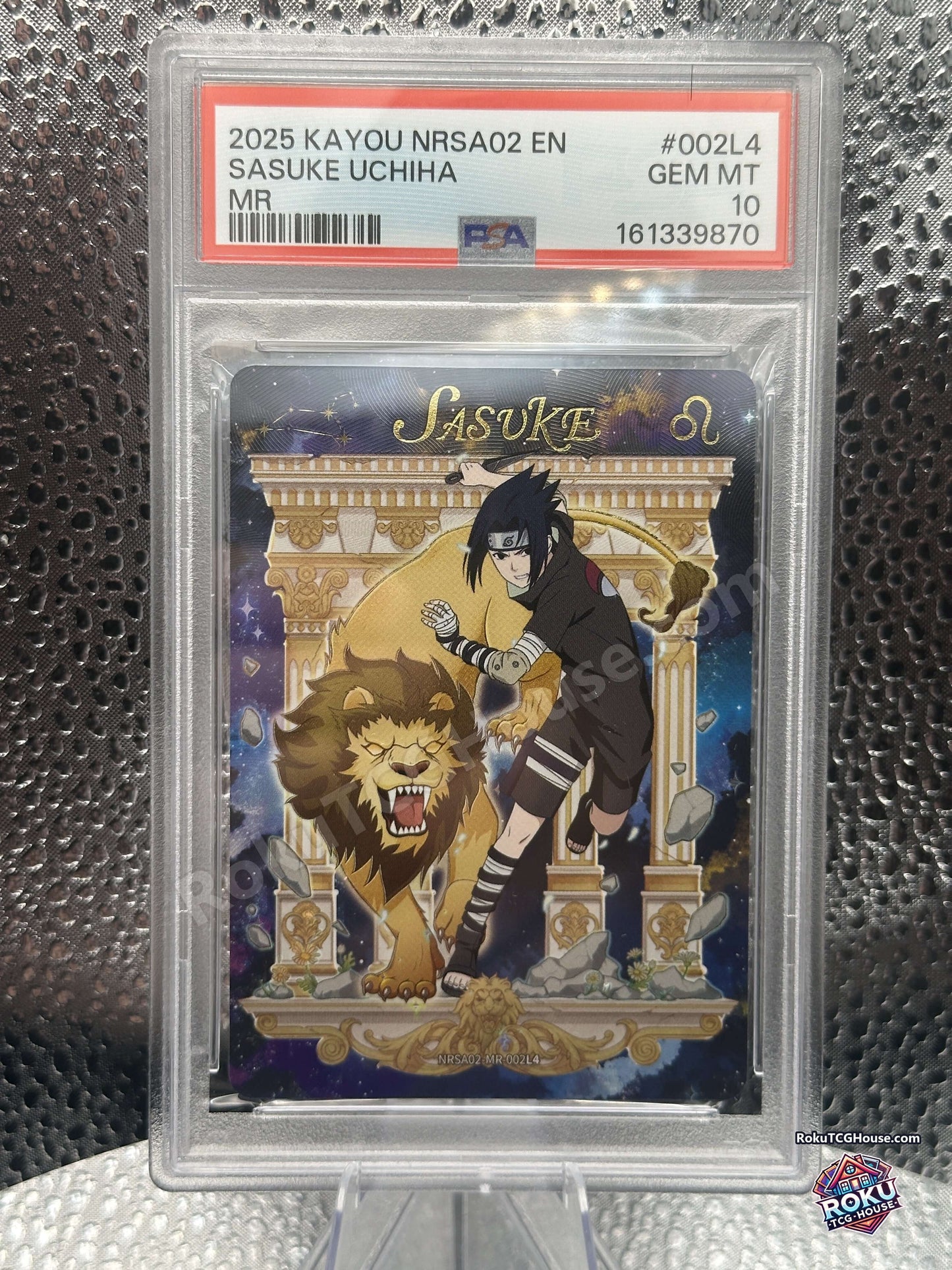 Sasuke Uchiha NRSA02-MR-002L4 Kayou Naruto Series 2 PSA 10 front