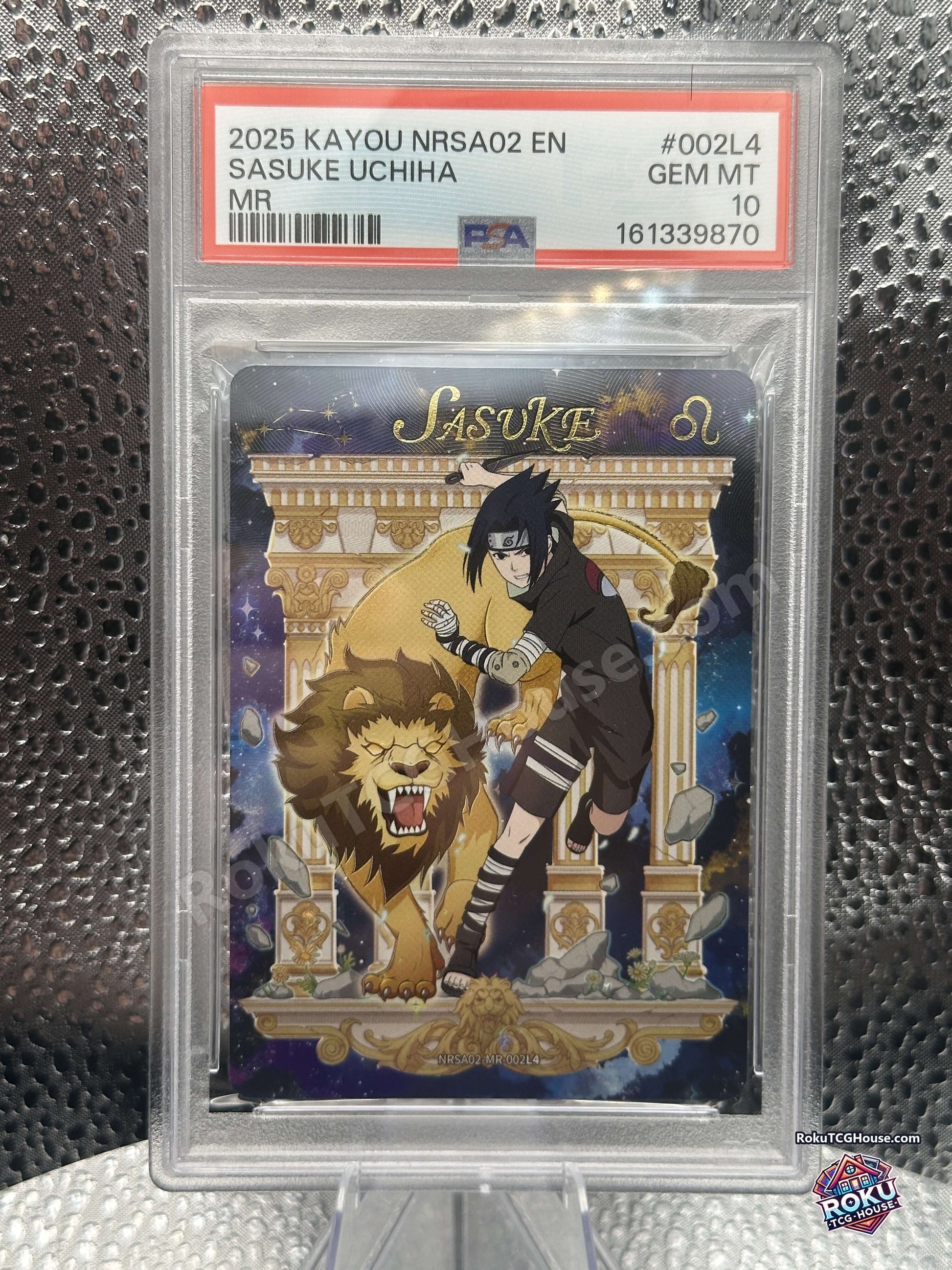 Sasuke Uchiha NRSA02-MR-002L4 Kayou Naruto Series 2 PSA 10 front