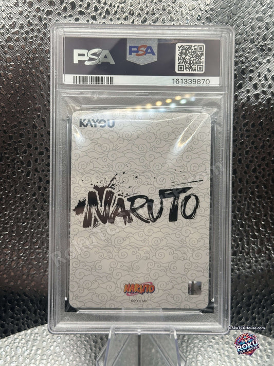 Sasuke Uchiha PSA 10 slab back, cert 161339870