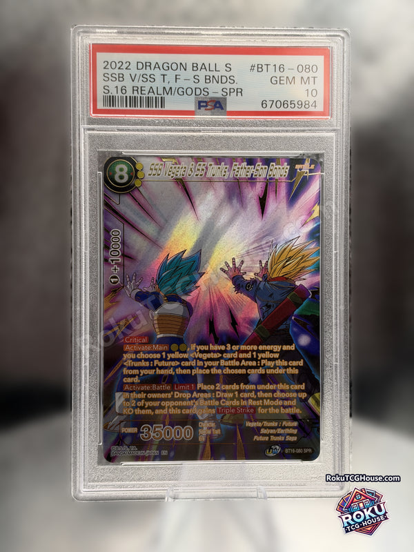 SSB Vegeta & SS Trunks BT16-080 SPR PSA 10 cert 67065984 — front