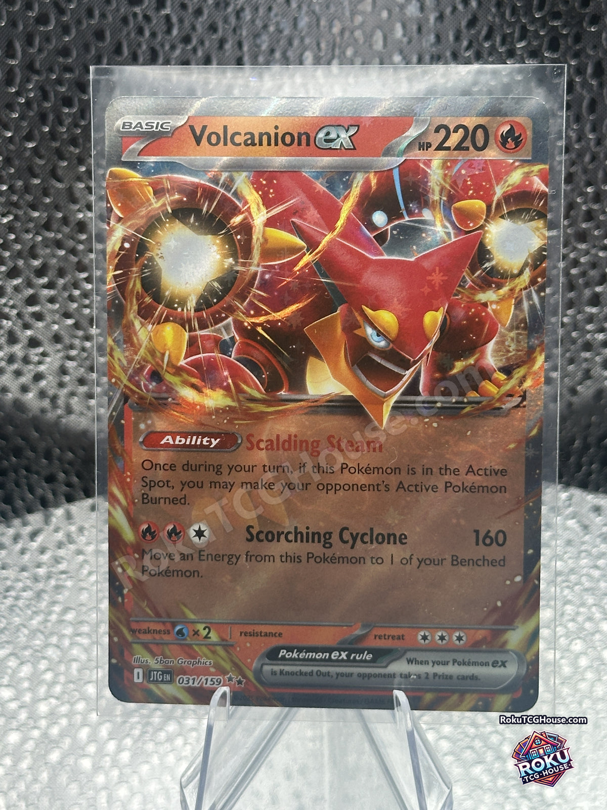 Volcanion ex 031/159 Journey Together Pokemon card front