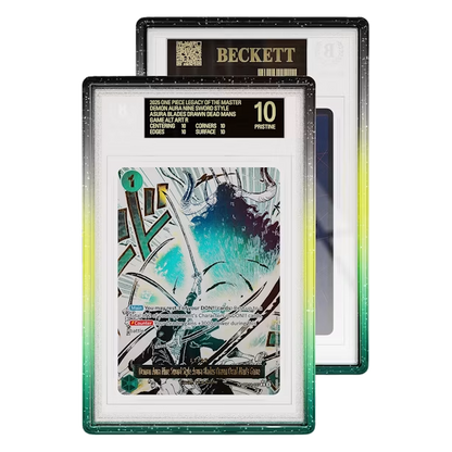 Two Limited Edition Graded Guard Vortex BGS cases, front and back