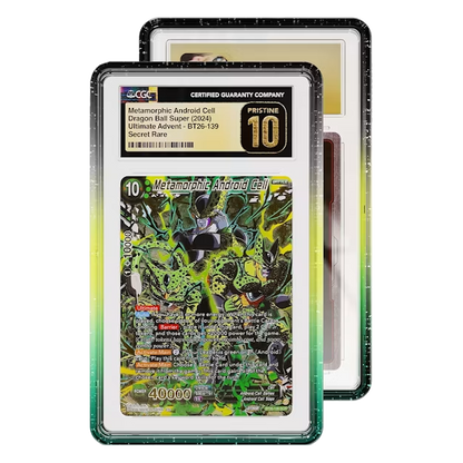 Two Limited Edition Graded Guard Vortex CGC cases, front and back