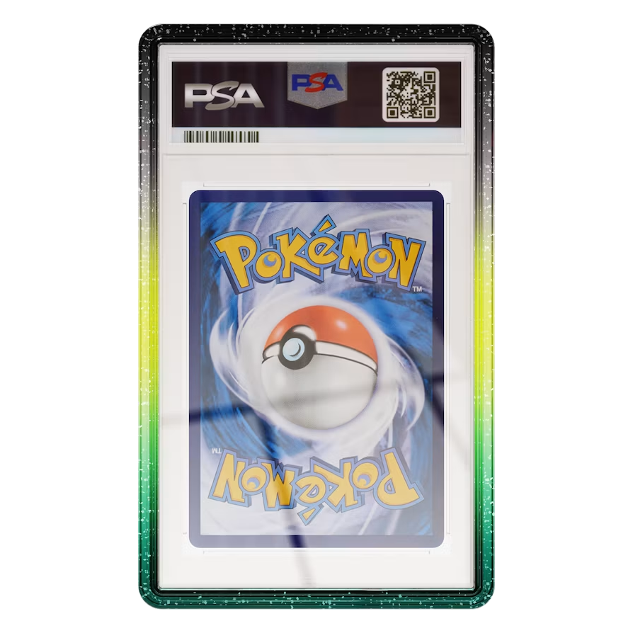 Limited Edition Graded Guard Vortex, back view with PSA slab