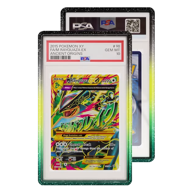 Two Limited Edition Graded Guard Vortex cases, front and back