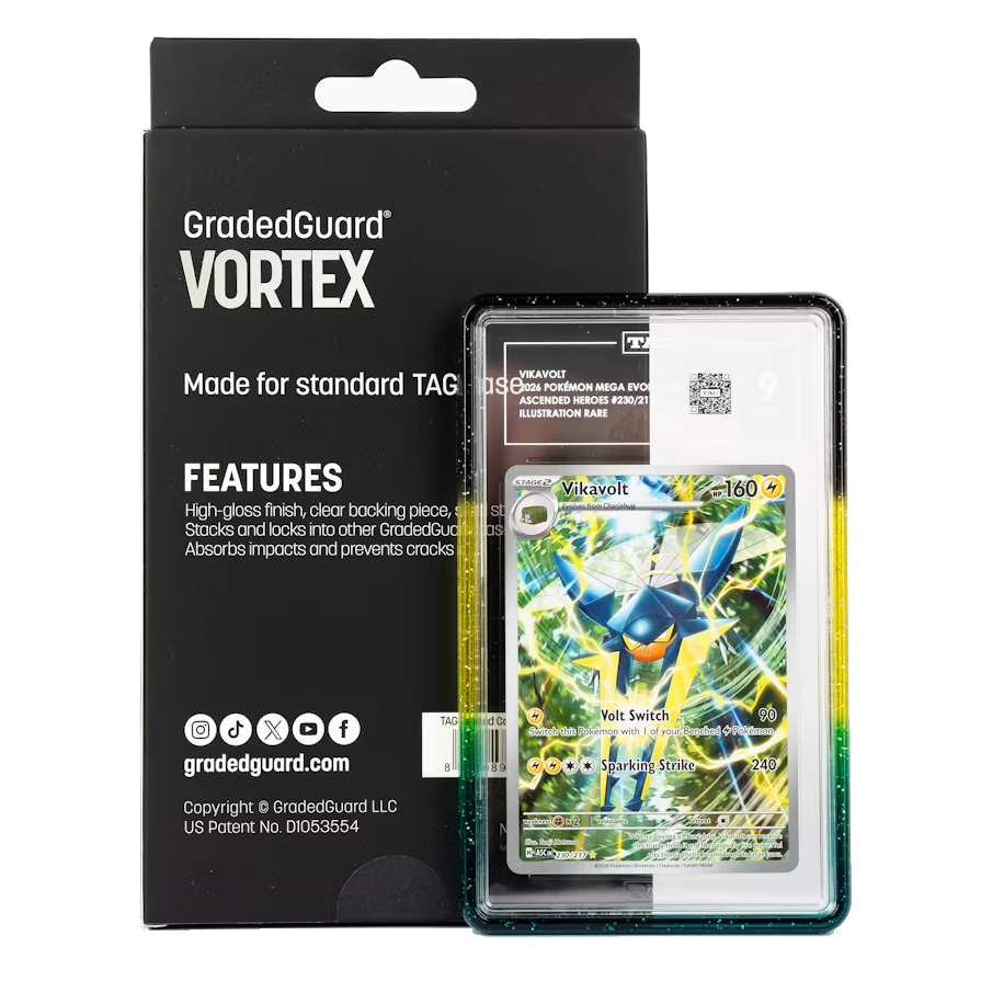Graded Guard Vortex TAG retail box with guarded slab