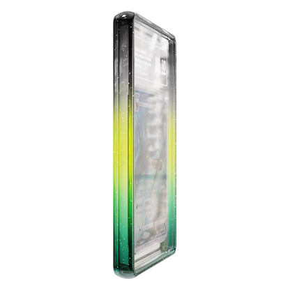 Limited Edition Graded Guard Vortex TAG, side profile showing the glitter gradient edge
